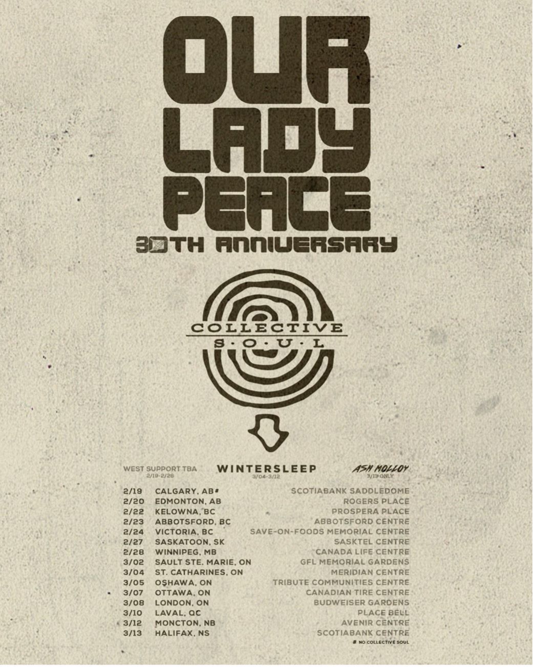 our lady peace tour canada